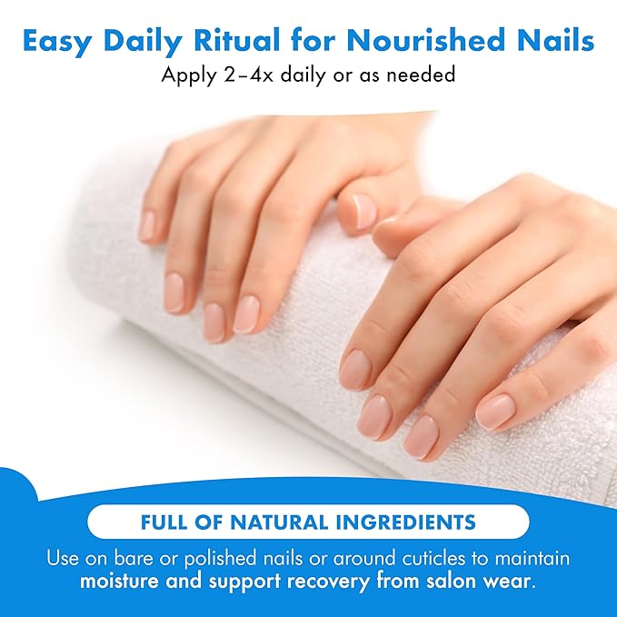 Zizia Unscented Nail Tonic – Nourishing Nail and Cuticle Oil with Squalane, Rice Protein, and Jojoba – Clean, Vegan, Cruelty-Free, Fragrance-Free Formula – Travel Essentials - 0.33 fl oz (10 ml)
