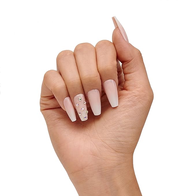 The Nailest - Instant Luxury Acrylic Press-on Nails-Medium Coffin- Pixie Love