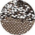 NCB 2000pcs Flatback Round Glass Nail Art Rhinestones Crystal for DIY Making Accessories Shoes, Clothes, Face Art, Bags, Manicure (Smoked Topaz, SS8 2000pcs)
