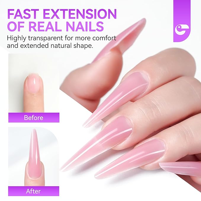 288pcs Nail Dual Forms for Buildergel: Gelike EC 12 Unique Styles & Sizes for Professional Salon-Quality Manicures at Home