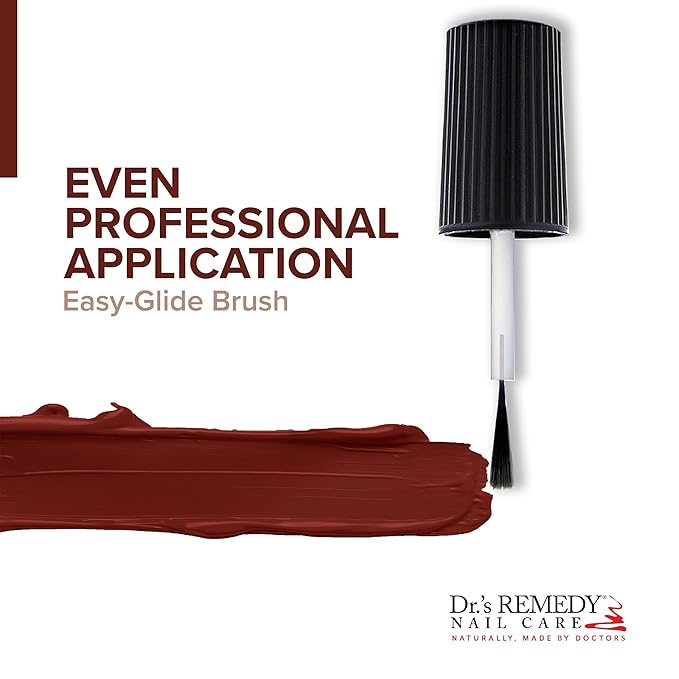 Dr’s Remedy Enriched Nail Polish: Non Toxic, All Natural, and Organic - Doctor Formulated: Strengthens, Restores, Heals, and Protects '24-Free' - RELIABLE Rustic Red