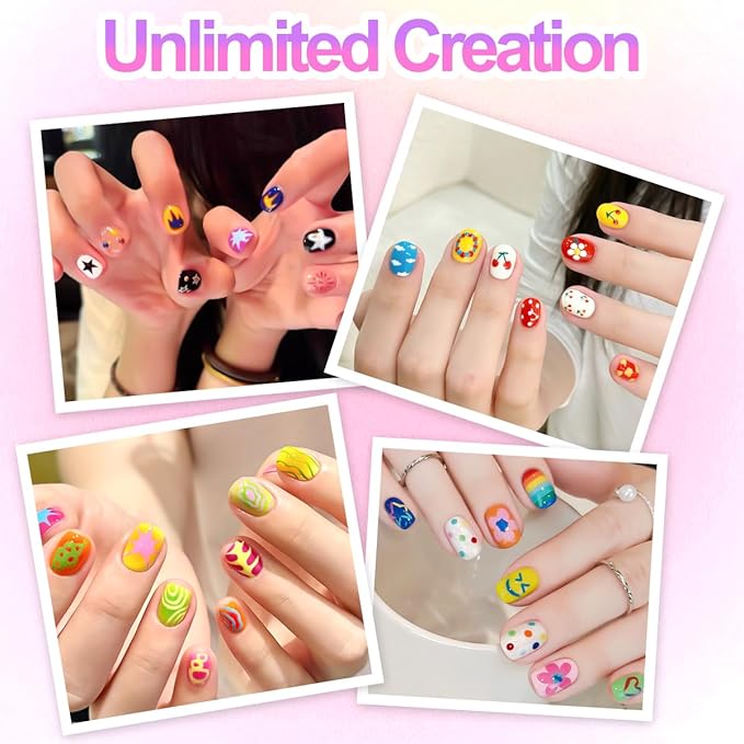 12 Colors Nail Art Pens Set, Nail Art Markers 0.5mm Fine Tip Polish Pens Graffiti Dotting Pen Drawing Painting Liner Brush for DIY Nails Design Decoration Manicure Tools