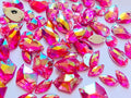300pcs Mixed Shape Size deep Blue Crystal sew on Rhinestones Acryl Loose Beads Hand Sewing Strass