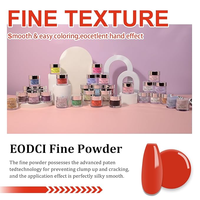 Dip Powder French Collection Nail Art Starter Manicure Salon DIY at Home, Odor-Free & Long-Lasting, Christmas Red Dip Powder, 28g