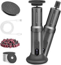 JINYAWA Electric Foot Callus Remover - 2-in-1 Rechargeable Cordless Foot File with LCD Display & 6 Speeds - Professional Foot Sander for Dead Skin, Thick Nails, Heels and Soles (Gray)