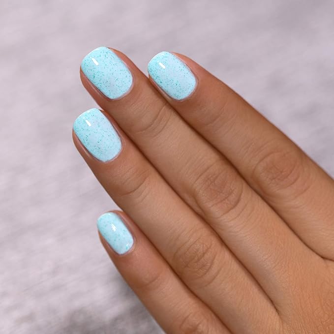 ILNP Starling - Pale Turquoise Speckled Nail Polish, 7-Free, Non-Toxic, Vegan, Cruelty Free, 12ml