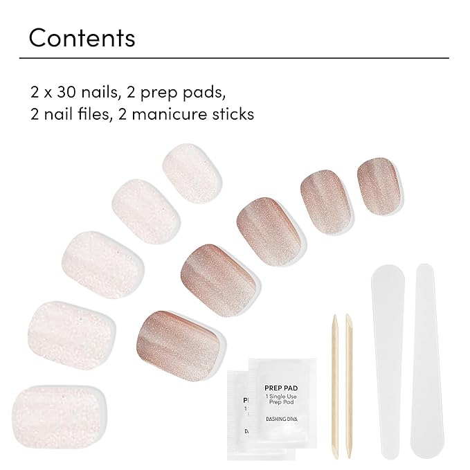 Dashing Diva Magic Press Premium Nail Bundle - Fairytale Collection - Square Shape Press On Nails - Happily Ever After & Tiki Hut - Long Lasting Gel- Lasts Up to 7 Days - 2 Sets