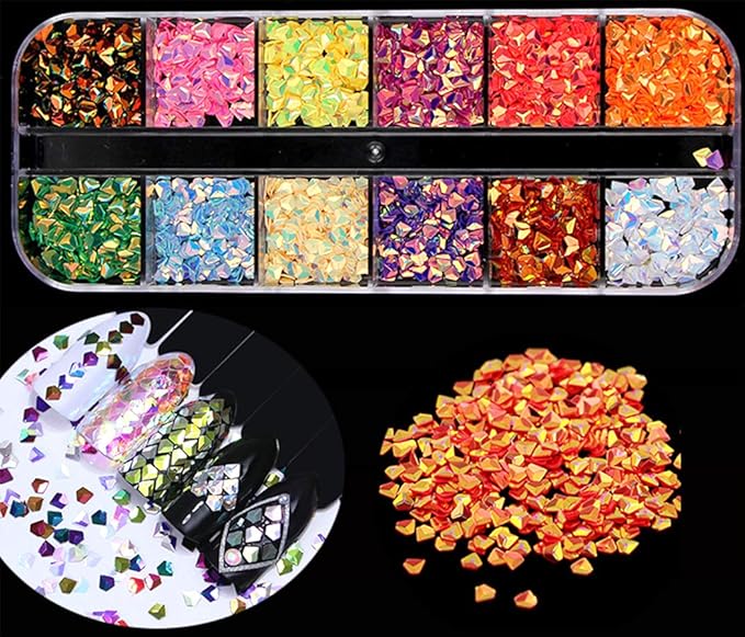 3000 Pieces Nail Rhinestone Horse Eye Diamond Drop Shaped Diamond Multicolor Suitable for Nail Art DIY Crafts Phone Clothes Shoes(5 Boxes)