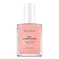 MelodySusie Nail Strengthener and Growth Treatment, 2-in-1 Ridge Filling Base Coat & Glossy Concealer Polish for Damaged Nail Repair and Healthy Shine,Gifts for Women 15ml 0.5 Fl Oz Sparkling Peach