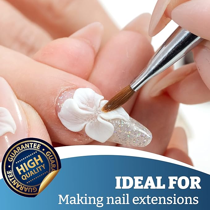 Mia Secret Clear Brush-on Nail Sculpting Gel, 0.5 oz - Biobuilder Clear Builder Gel in a Bottle For Nail Extensions and Natural Nails