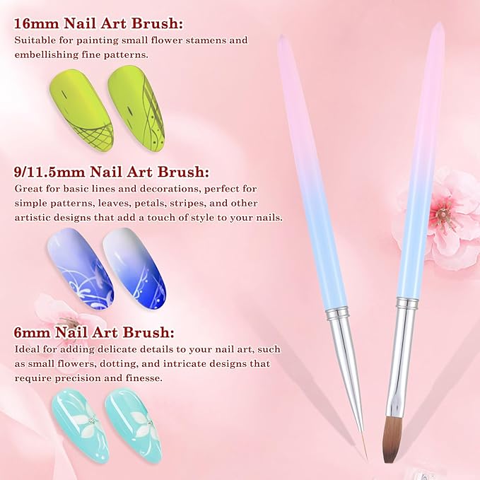 for OPI Nail Polish Remover, 4PCS Nail Clean UP Brushes for Cleaning Polish Mistakes on the Cuticles, Acetone Resistant Nail Brush for Nail Art and Designs