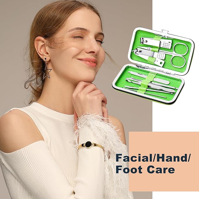 Manicure Kit Bulk, Nail Clippers Set Stainless Steel Fingernail Clippers Set, Sturdy Nail Tip Cutter Trimmers Professional Grooming Toenail Clippers Personal Pedicure Kits Gift (120 Count 8 in 1)