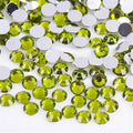 1500 Pieces SS16 4mm Flatback Rhinestones Clear Glass Round Gems Crystals for Nail Art DIY Crafts Clothes Shoes Bags （Olive Green）