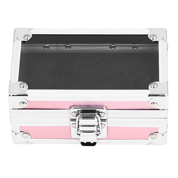 Dioche Nail Drill Bits Holder, Drop Multi Hole Storage Box, Nail Drill Bits Stand Displayer Organizer Container (Dazzling)