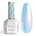MelodySusie Blue Aurora Shimmer Gel Nail Polish,Sparkle 0.5 Fl Oz Soak Off UV LED Holographic Blue Glitter Gel Polish Gift for Women Nail Art Manicure Salon DIY Nail Design Decoration at Home-G2103
