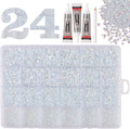 White Rhinestones for Bedazzling with B7000 Jewelry Glue, Resin Rhinestones for Crafting Crafts DIY, Bedazzler Kit Gems for Clothing Shoes Tumblers Fabric Nail Art Assorted Size 2/3/4/5mm
