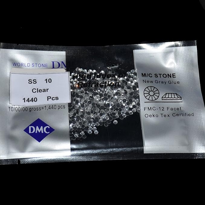 1440pcs Hotfix Quality Crystal Rhinestones Flatback Nail Art Pick Color (Crystal, 10ss)