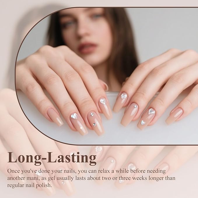 Artdone Gel Nail Polish Hema-free Solid Color Nude Color For All Seasons Neutral Soak Off LED Lamp Needed For Manicure Nail Art