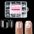 360Pcs Extra Short Kid Nail Tips,Soft Gel Nail Tips Pre-Shaped Press On Nails For Kids,Clear Acrylic Half Matte Full Cover Fake Nail For Kids DIY Extension & Salon Use12 Sizes,6-9Years