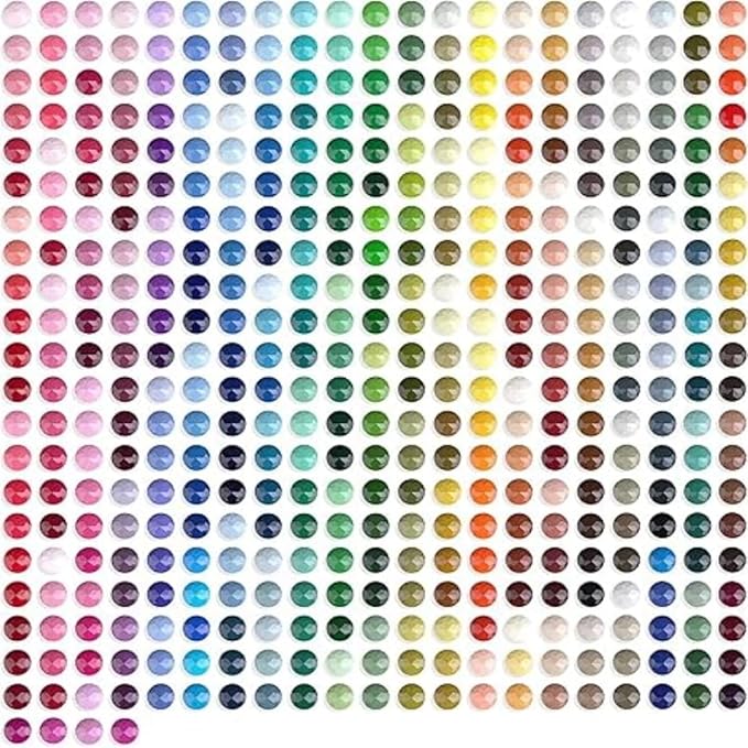 89400PCS Resin Beads for Diamond Painting, Diamond Painting Accessories, 447 Colors Round Drills for Crafts, Bead Art or Nails Art, 2.8MM