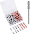 100pcs Small Nail Sanding Bands,Upgrade 3.1mm Mini Nail Sanding Mandrel Bits Nail Drill Bits for Nail File Acrylic Nails Gel Removing Manicure Pedicure Nail Prep Salon Supplies，（120# 240#）