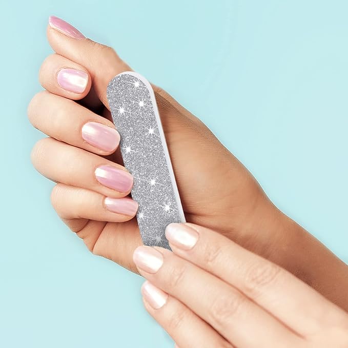 Mudder 150 Pack Mini Nail Files Bulk, Double Sided Emery Boards for Nails, Disposable Small Gift Set, Colorful Grit Emery Files Tools for Fingernails Manicure Pedicure Shaping Buffing Smoothing Cute