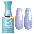 Beetles Pearl Gel Nail Polish - 15ml Stay Shining Lavender Nebula Gel Polish Blue Shimmer Purple Sparkle Thread Effect Nail Art Uv Led Home Salon Long-Lasting Soak-Off Nail Gel Gift for Women