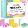 Nail Buffer Block 100Pcs - 80/100/180/240/3000 Grit Mini Buffing Nail Files limas para uñAs Bulk Fingernail Files Portable Nail Buffer and Shine Complete Kit for Acrylic Gel Natural Nails