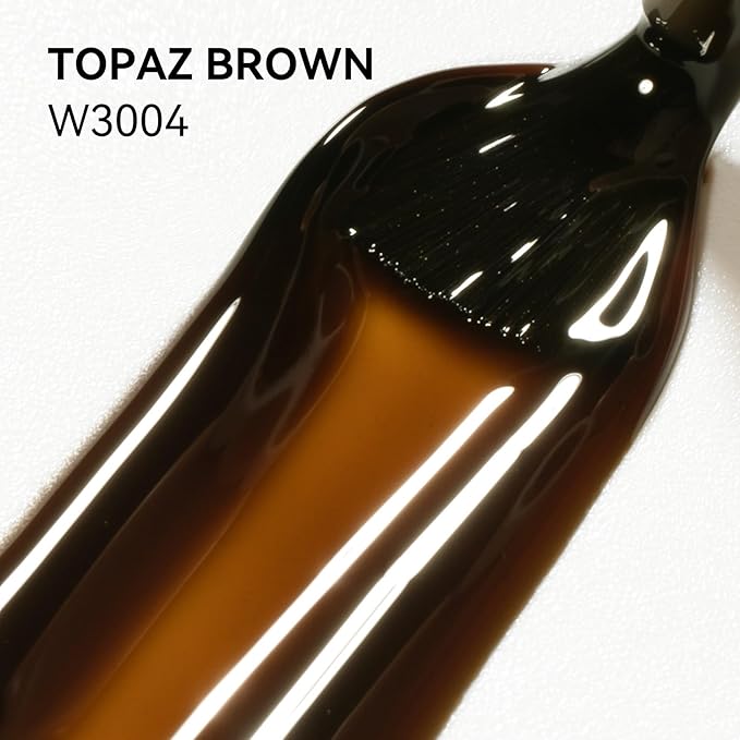 MEGIOR Topaz Brown Gel Nail Polish 0.5 Fl Oz Amber Neutral Transparent Colors Soak Off UV LED Lamp Light Cure Gel Polish Kit for Salon and Nail Art Starter Manicure DIY at Home
