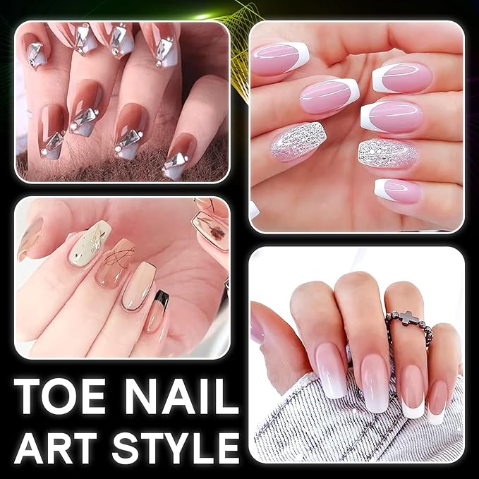 240PCS Upgrade Square French Tips, Matte Half Cover Short Coffin Press-on Nails for Soak Off Nail Extension (15 Sizes, Soft Gel, Round, Neutral)