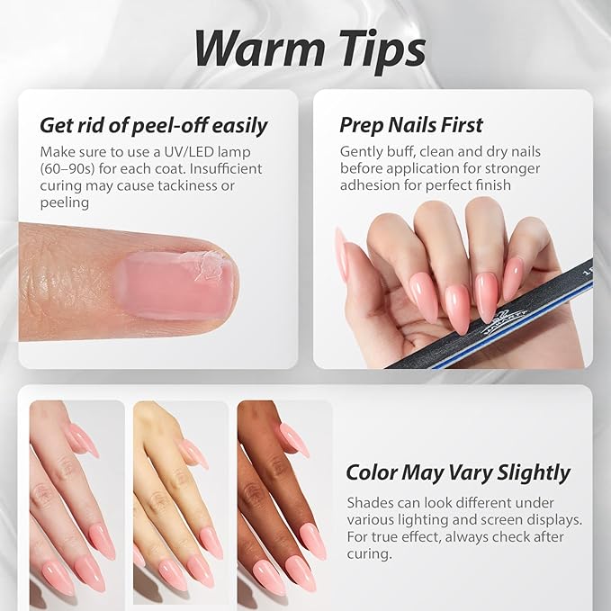 Makartt Jelly Pink Gel Nail Polish 15ml One N'Done Sheer Pink Gel Polish Soak Off High-Gloss Ceramic Shine, Salon-Grade UV Nail Art Manicure DIY Salon Home - Petal Tint