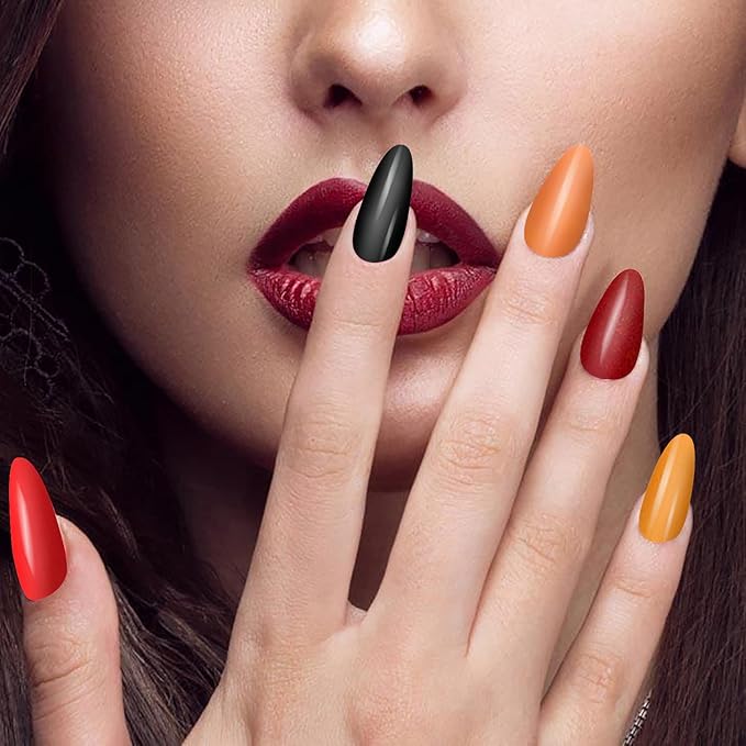 560 Pieces 40 Sheets Vibrant Color Nail Polish Strips Self-Adhesive Colorful Gel Nail Strips for Kids Nail Polish Stickers Full Nail Wraps for Women Nails Art