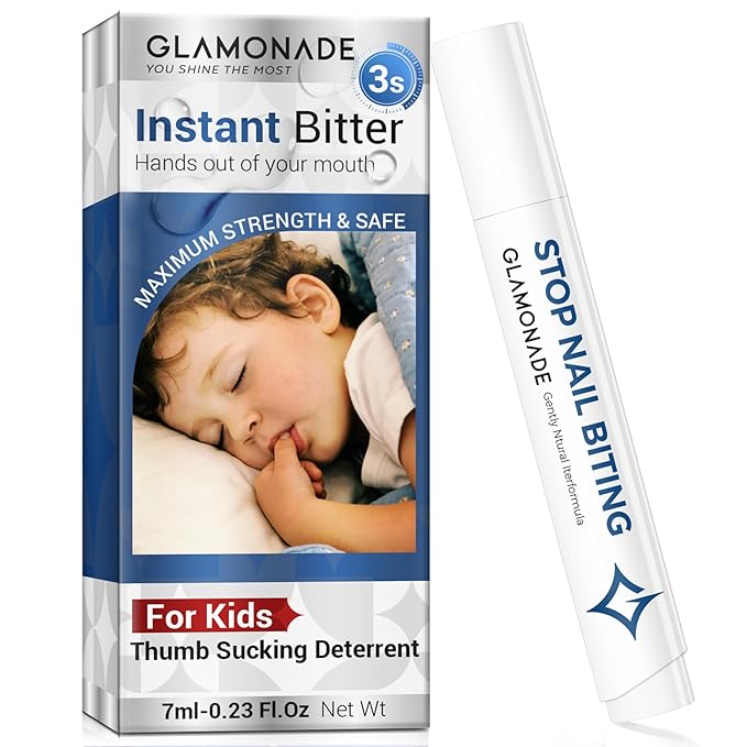 Nail Biting Prevention for Kids: Thumb Sucking Deterrent Instant Bitter Taste Habit Correction Formula Nail Repair for Damaged Nails Care Safe Effective & Non-Toxic Invisible Matte Finish