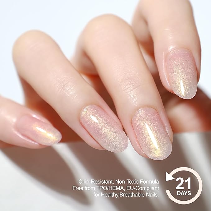 Hema Free Rubber Builder Base Gel, For Strengthens Damaged Thin Nails, Hypoallergenic Sparkle Enhancement Gel Polish Soak Off Curing Requires Protect in A Bottle