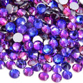 Blinginbox 1440Pieces SS6/1.9-2mm Flat Back Crystal Rhinestones Round Gems for Nail Art,Purple Velvet