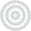 MECCANIXITY Teardrop Rhinestones 7x10mm, 84 Pcs Pointed Back K9 Glass Shiny Drop Shaped Rhinestones Crystal Gems for DIY Jewelry Making Crafts, Silver AB