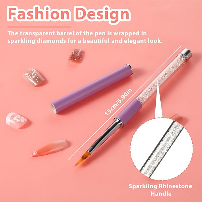 5 PCS Ombre Nail Brush, Nail Design Brushes for Gel Polish Nail Polish Brush Gradient Sponge Nail Brush Double-Head Sponge Pen Nail Art Brushes for Acrylic Nail Art Application Design Manicure Tools