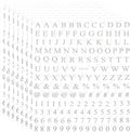 PATIKIL Letter Nail Stickers, 8 Sheet 3D Self-Adhesive English Letter Nail Decal Small Alphabet Art Sticker Metallic Fluorescence Design Manicure for Women DIY Decor, Laser Silver