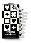 ohora Semi Cured Gel Nail Strips (N Check in Wonderland) - Works with Any Lamps, Salon-Quality, Long Lasting, Easy to Apply & Remove - Includes 2 Prep Pads, Nail File & Wooden Stick