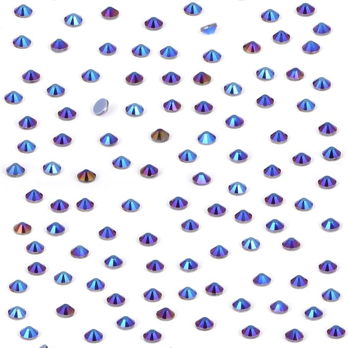 NCB 2880pcs Hotfix Rhinestones Flatback Crystal Rhinestones for Crafts Crafting Clothes Shoes DIY Decorations (Amethyst AB, SS6 2mm)