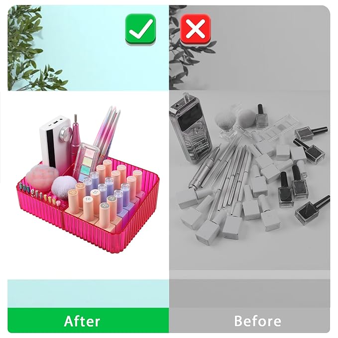 Nail Drill Machine & Bits Storage Box, 10 Holes Transparent Acrylic Drill Bit Holder, Plastic Nail Drill Tool Displayer Holder Case for Nails, Nail Drill Grinding Bit Organizer(Rose)