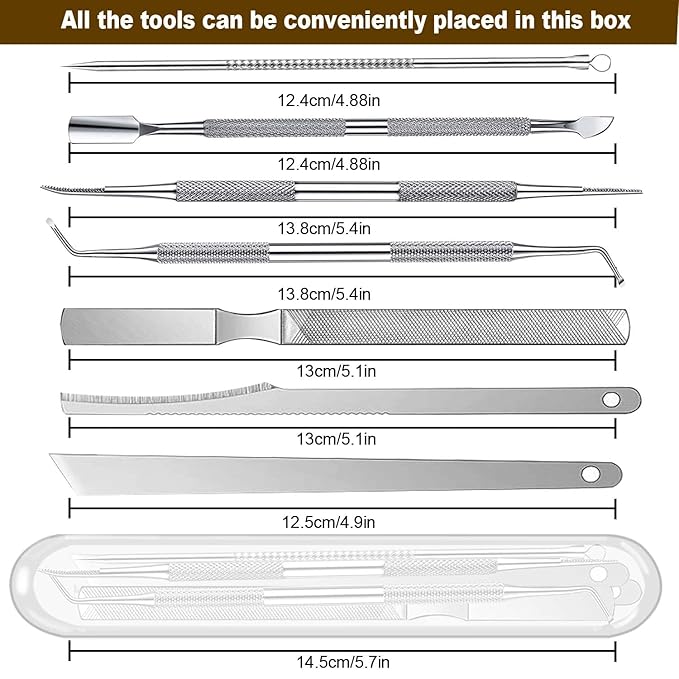 10-Pack Ingrown Toenail Tools Stainless Steel Foot Nail Tools, Heavy Duty Sharp Toenail Clippers, Clippers Set for Thick Nails and Ingrown Toenail(blue)