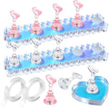 Fandamei Nail Stand, 2 Set Nail Holder for Painting Nails, Press on Nail Stand, Nail Stands for Nail Art. Magnetic Acrylic Nail Practice Display Stands with Double-sided Tape