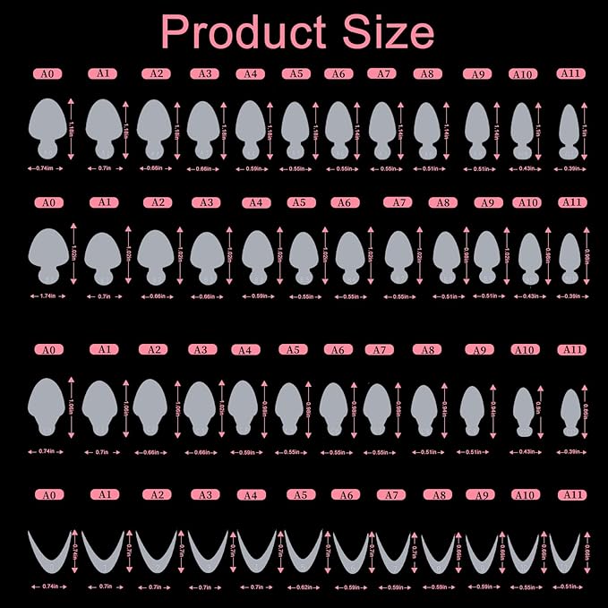288 Poly Nail Gel Forms Set - Full Cover Dual Forms With Slip Solution for Acrylic Nails, 8 Types 4 Styles 12 Sizes Sticker Silicone for Manicure Extension