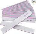 Nail Files (12 Packs), Professional 100/180 Grit Double Sided Emery Boards for Natural Nails Fingernail Toenail File Kit, Heavy Duty Emory Nail Filer Set Limas para Uñas Acrílicas Profesional