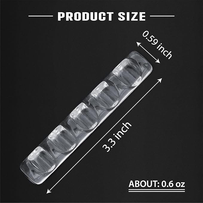 Acrylic Nail Art Brush Holder Stand - 5 Grids Crystal Clear Nail Brush Organizer, Perfect for Manicure and DIY Nail Art Pens, Brushes, and Tools (Transparent)