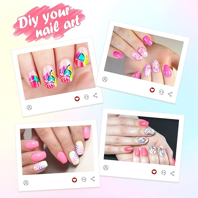 12 Colors Nail Art Pens Set for Girls,Quick Dry Nails Doodle Pens for Girls,Nails Art Marker Pen Fine Tip for Home Salon Nail Art（0.5mm Pen Nib）
