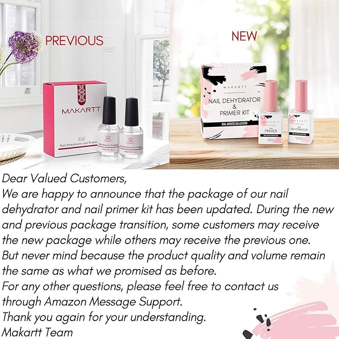 Makartt Light Pink Poly Nail Gel Bundle with Nail Dehydrator and Nail Primer Kit, Light Pink Nail Gel 50ML, Nail Dehydrator Primer Liquid