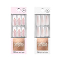 Dashing Diva Nailbliss Gel Manicure Bundle - French V Collection - Salon Quality, Easy to Apply and Chip Resistant - Contains 2 Sets of 30 Extra-Long Length, Square Shaped, Glue On Gel Nails