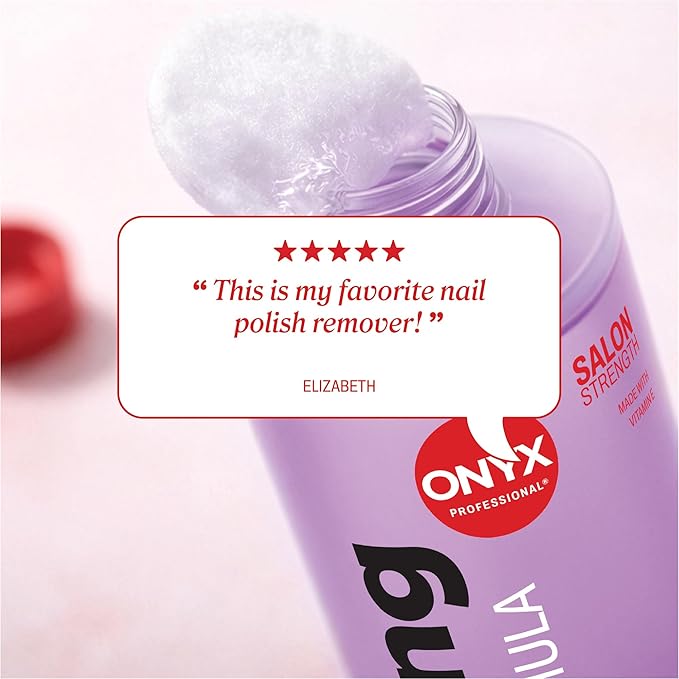 Onyx Professional Nail Polish Remover Kit with 7 inch Nail File, Lavender Scent, Made in USA, 16 fl oz - Moisturizing Formula Gel Polish Remover, Acetone-based, Enhanced with Vitamin E, Grape Seed Oil